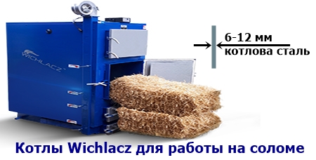 Котлы Wichlacz GKS для работы на соломе